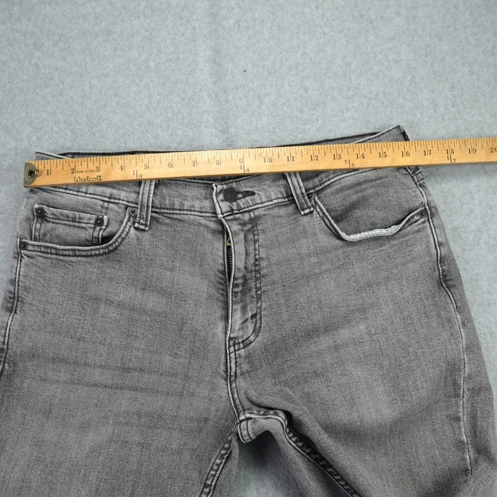 Levis 511 Jeans Mens‎ 33x30 (meas. 32x29)Gray Faded Slim Fit WaterLess Denim